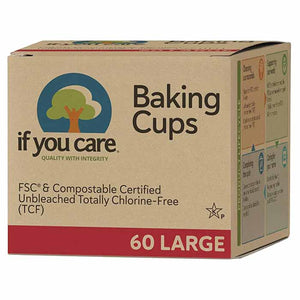 If You Care - Unbleached Large Baking Cups, 60 Cups
