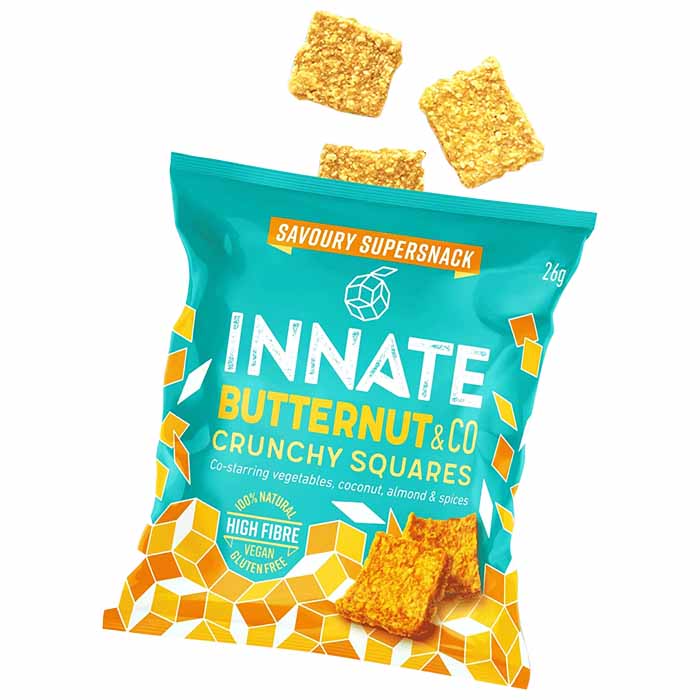 Innate - Crunchy Squares Superfood Snack - Butternut Squash Squares, 26g