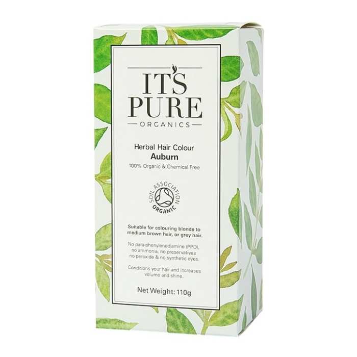 It's Pure Organics - Herbal Hair Colour Auburn, 110g - front