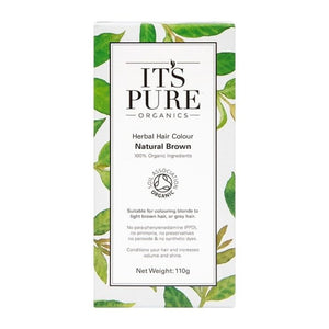 It's Pure Organics - Herbal Hair Colour Natural Brown, 110g