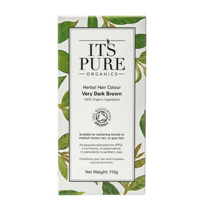 It's Pure Organics - Herbal Hair Colour Very Dark Brown, 110g