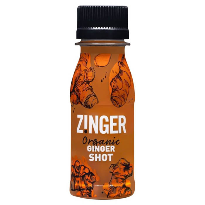James White Drinks - Organic Ginger Zinger Shot, 70ml