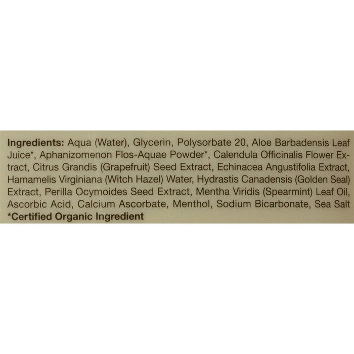 Jasons Natural - Sea Fresh Mouthwash, 480ml - Ingredients