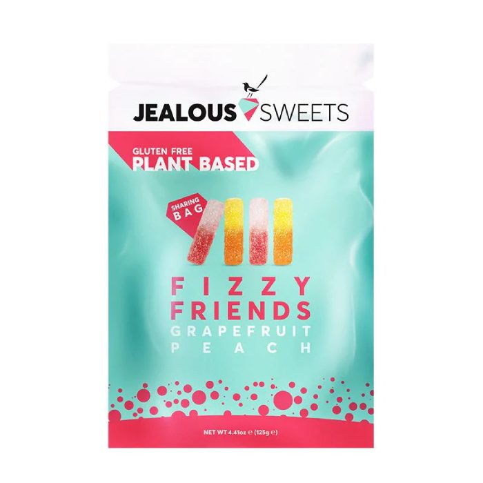 Jealous Sweets - Fizzy Friends Share Bag Vegan Gummies, 125g