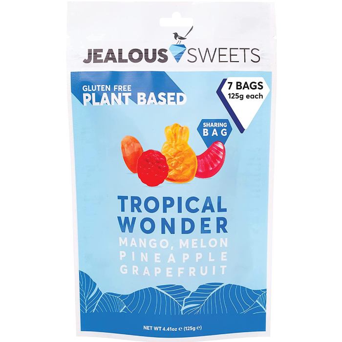 Jealous Sweets - Tropical Wonder Share Bag Vegan Gummies, 125g pack