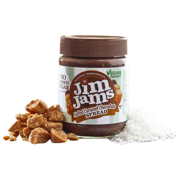 JimJams - No Added Sugar Chocolate Spread - Salted Caramel Chocolate, 330g