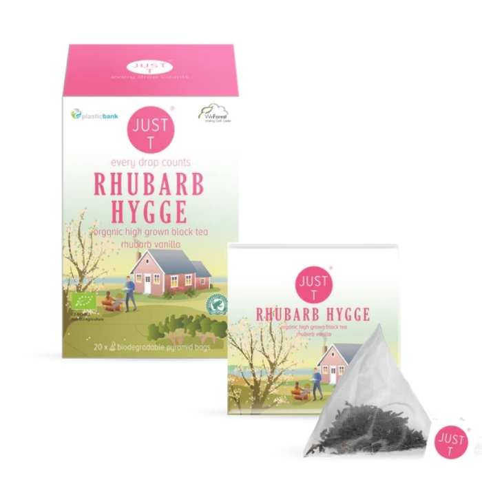 Just T - Rhubarb Hygge Organic Tea, 20 Bags