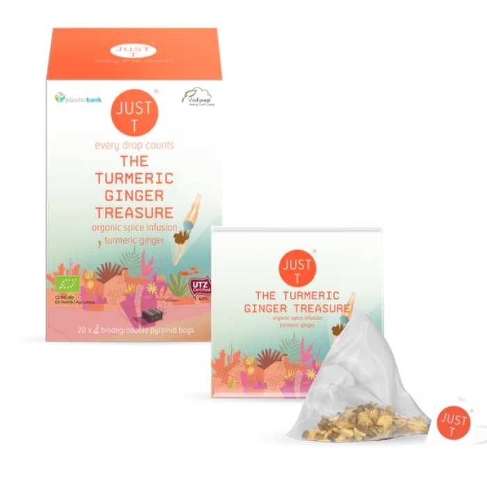 Just T - The Turmeric Ginger Treasure Organic Tea, 20 Bags