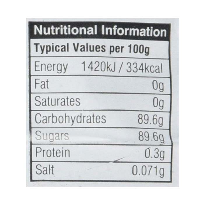 Just Wholefoods - Jelly Crystals lemon, 85g - nutrition facts