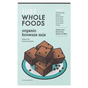 Just Wholefoods - Organic & Vegan Brownie Mix, 318g | Multiple Packs