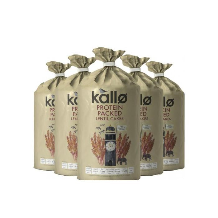Kallo Foods - Protein Packed Lentil Cakes 6-Pack, 100g
