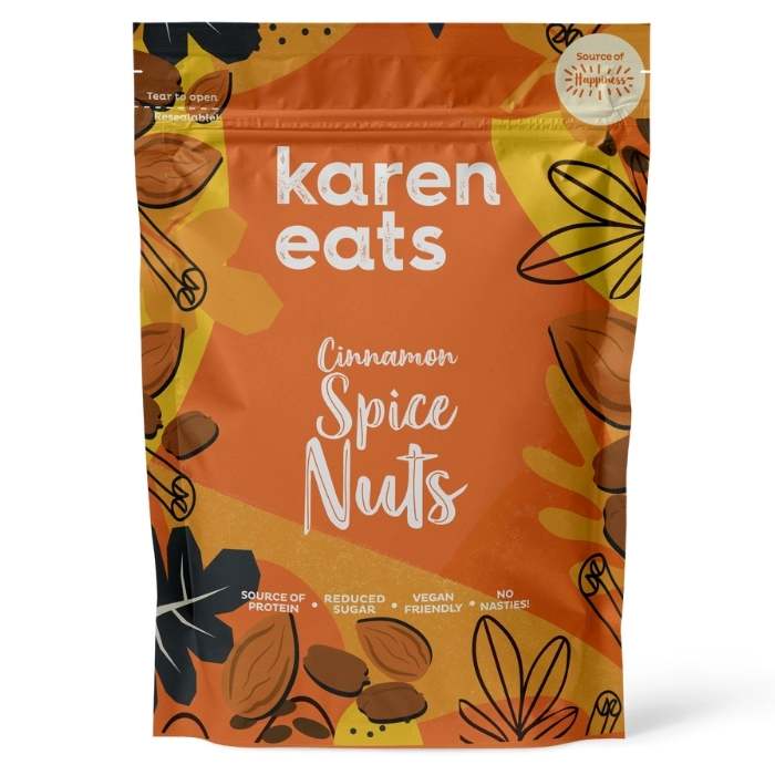 Karen Eats - Cinnamon Spice Nuts, 65g - front