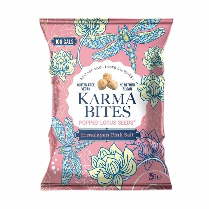 Karma Bites - Himalayan Pink Salt Popped Lotus Seeds, 25g