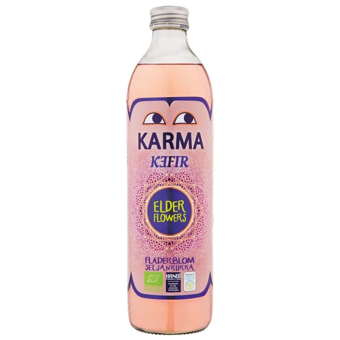 Karma Kefruit - Organic Water Kefir - Elderflower & Hibiscus, 500ml