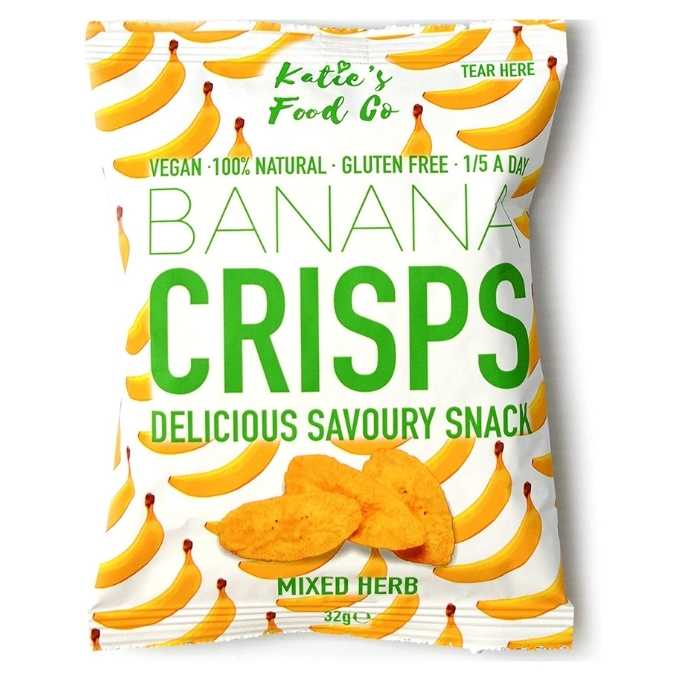 Katie's Food Co - Savoury Banana Crisps Mixed Herb