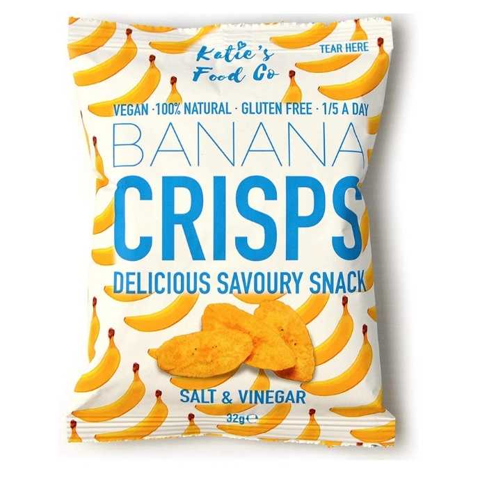 Katie's Food Co - Savoury Banana Crisps Salt Vinegar