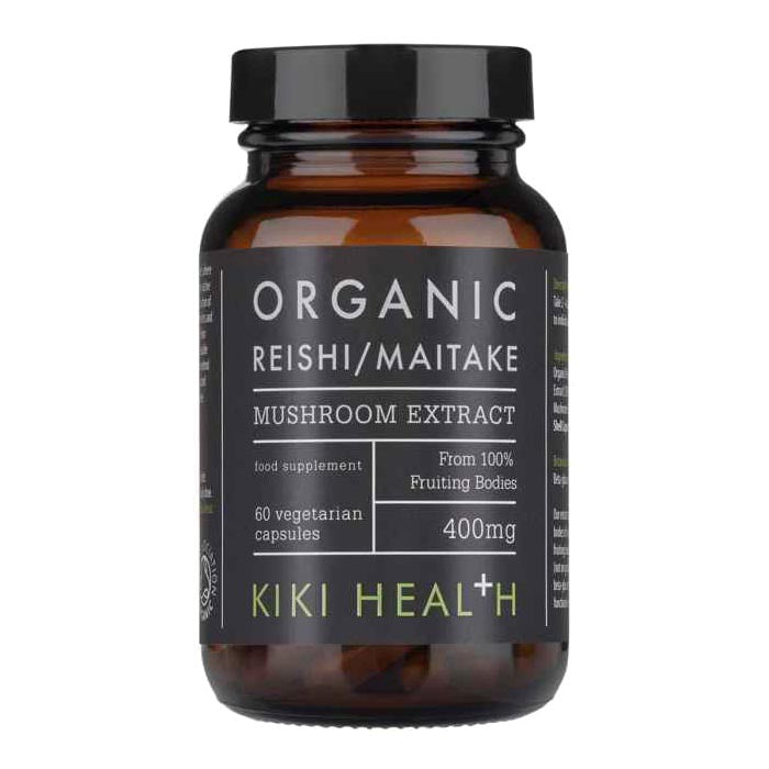 Kiki Health - Organic Maitake & Reishi Extract Blend ,60 Capsules 