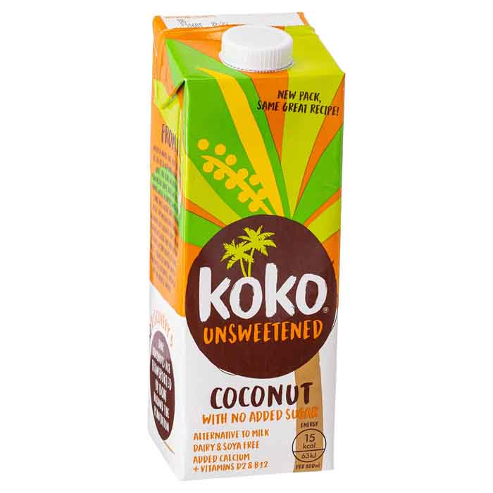 Koko Coconut Unsweetened Milk Alternative, 1L PlantX UK
