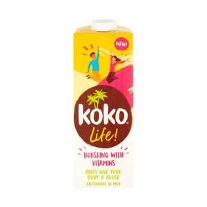 Koko - Life Coconut UHT Alternative to Milk Nutritionally Enhanced, 1L | Pack of 6