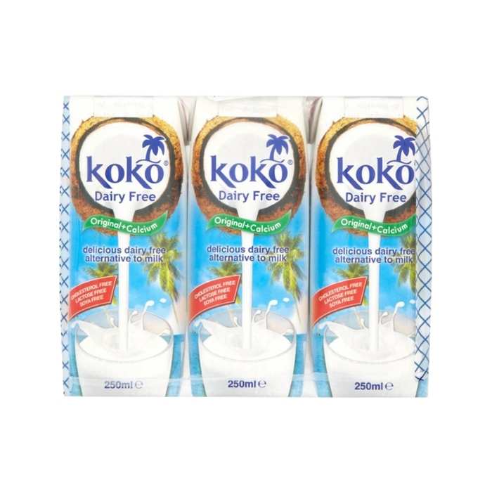 Koko Dairy Free - Dairy Free Original Plus Calcium - 3x250 ml - Front