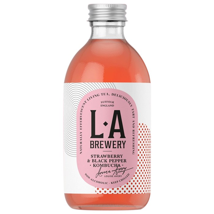 LA Brewery - Kombucha Strawberry & Black Pepper, 300ml