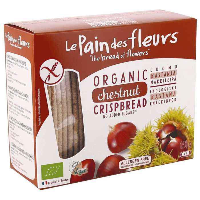 Le Pain Des Fleurs - Organic Crispbread (GF) - Chestnut, 150g