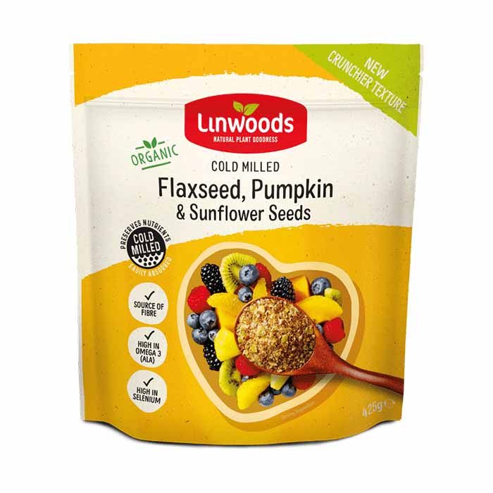 Linwoods - Cold Milled Organic Flaxseed Sunflower & Pumpkin, 425g