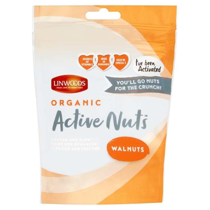 Linwoods - Organic Active Walnuts, 70g - front