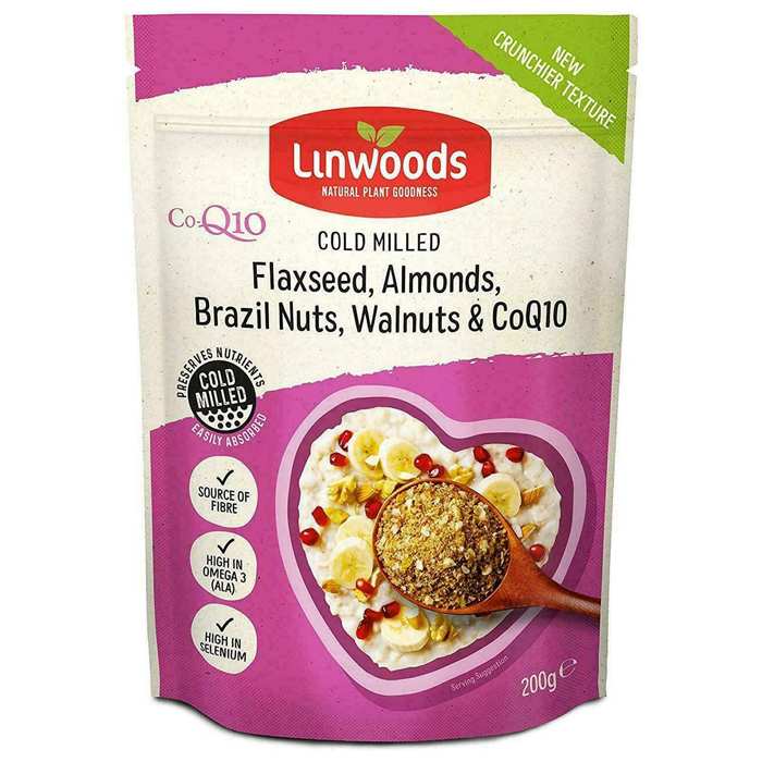 Linwoods - Organic Flaxseed, Almonds, Brazil Nuts, Walnuts & Co-Enzyme Q10, 200g