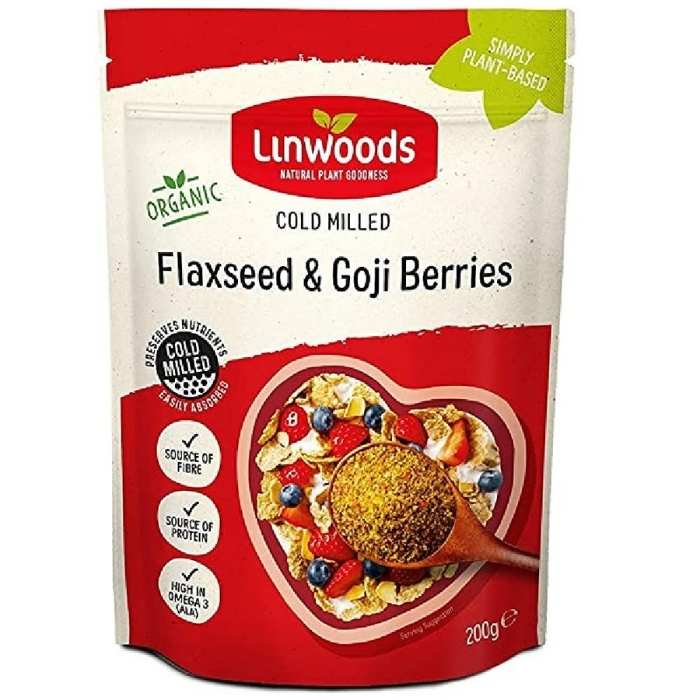 Linwoods - Organic Milled Flaxseed & Goji, 200g - front