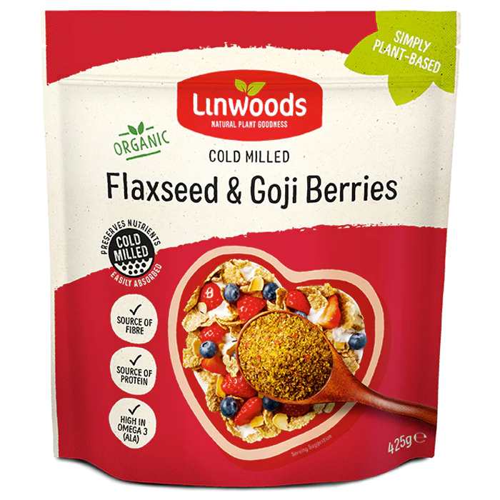 Linwoods - Organic Milled Flaxseed & Sun Dried Goji Berries, 425g