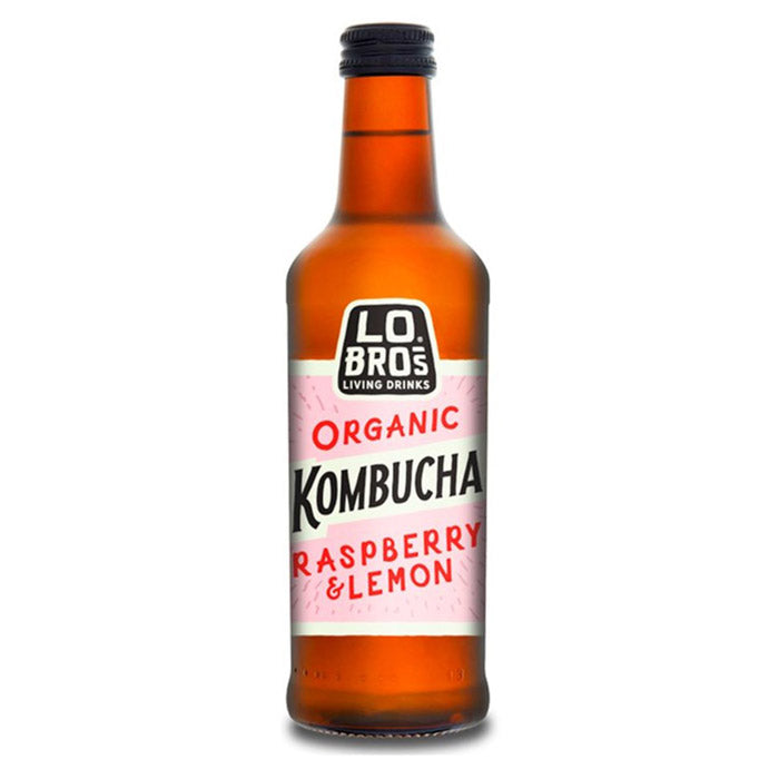 Lo Bros - Organic Kombucha - Raspberry & Lemon, 330ml