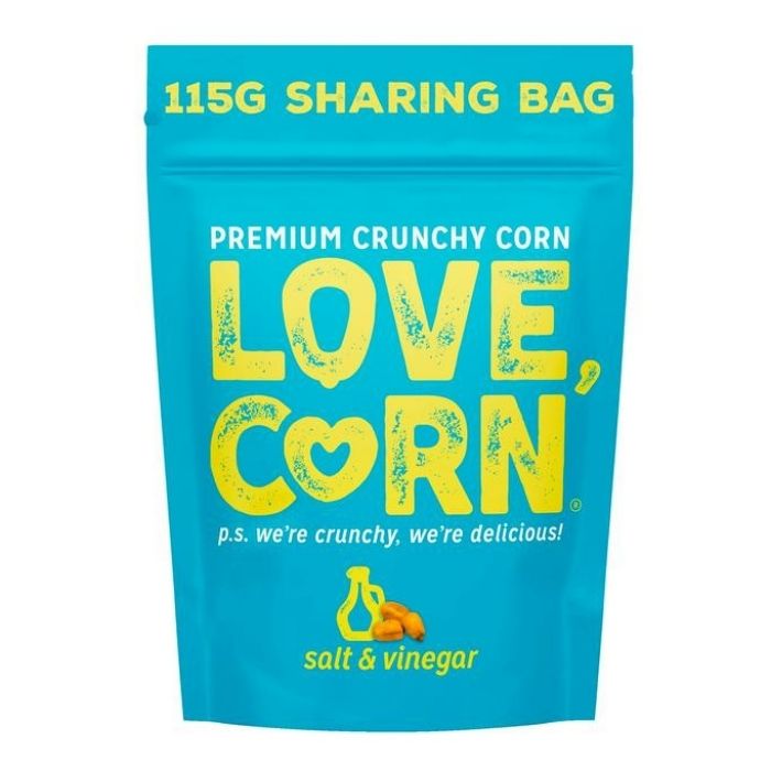 Love Corn - Premium Crunchy Salt & Vinegar (115g) - front