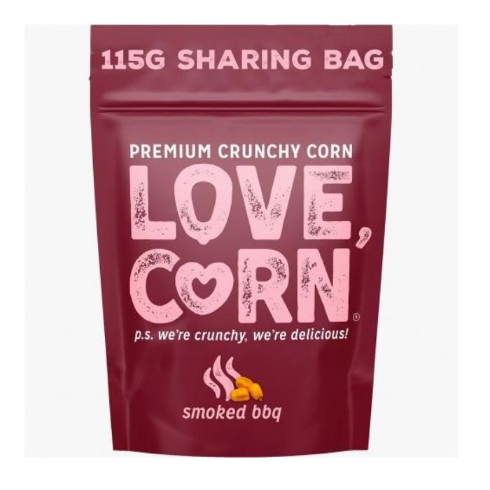 Love Corn - Premium Crunchy Smoked BBQ (115g) - front