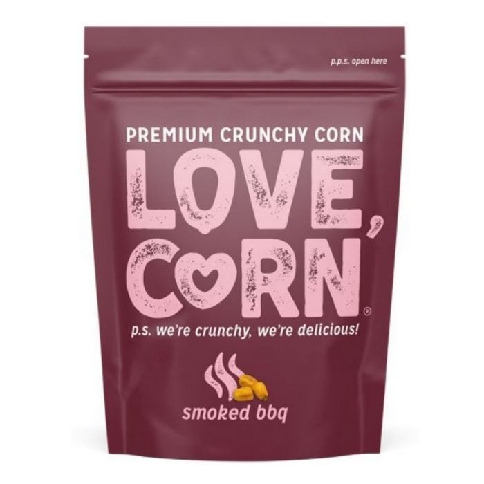 Love Corn - Premium Crunchy Smoked BBQ (45g) - front