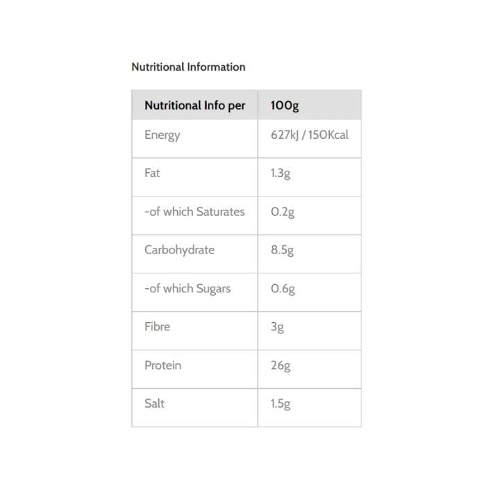 LoveSeitan - Facon Bacon, 150g - Nutrition Information