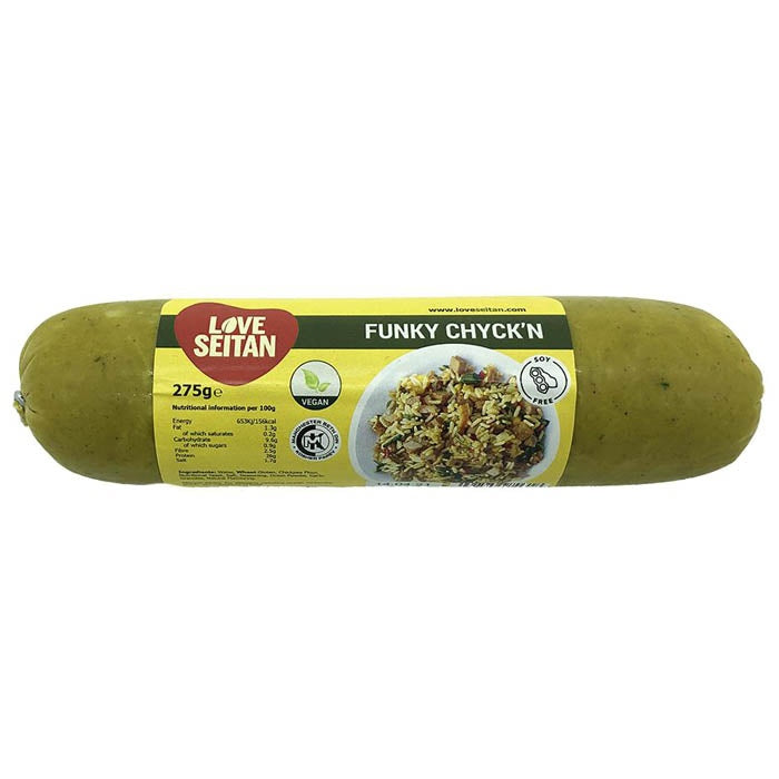 Love Seitan Funky Chyck'n Seitan Chub, 275g Buy Now at PlantX