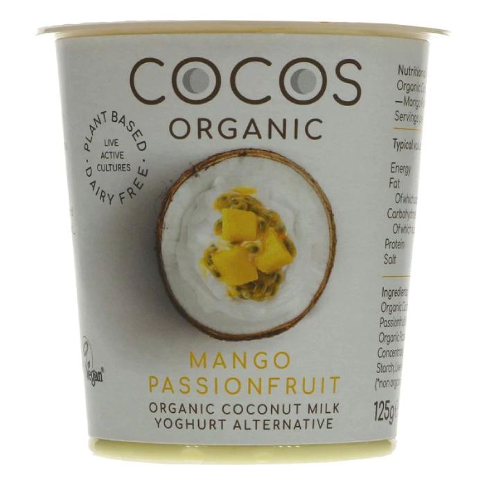 Cocos - Organic Coconut Yoghurt Mango & Passionfruit (125g) front