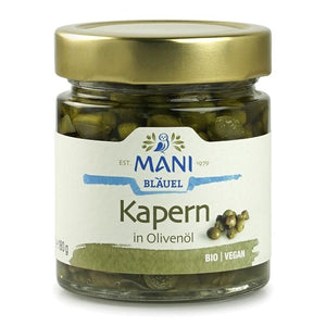 Mani - Organic Capers in Extra Virgin Olive Oil, 180g