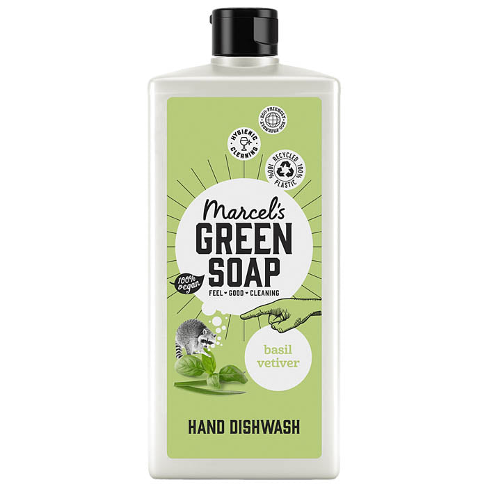 Marcel's Green Soap - Hand Dishwash Soap - Basil & Vetiver Grass, 500ml