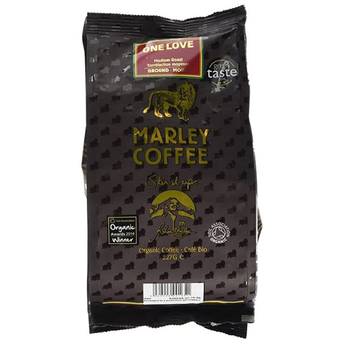 Marley Coffee - Ground Coffee for All Coffee Makers One Love Medium Roast, 227g - front