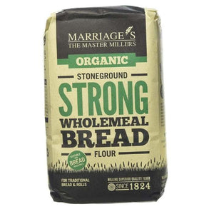 Marriage's - Organic Strong Stoneground Wholemeal Bread Flour, 1kg