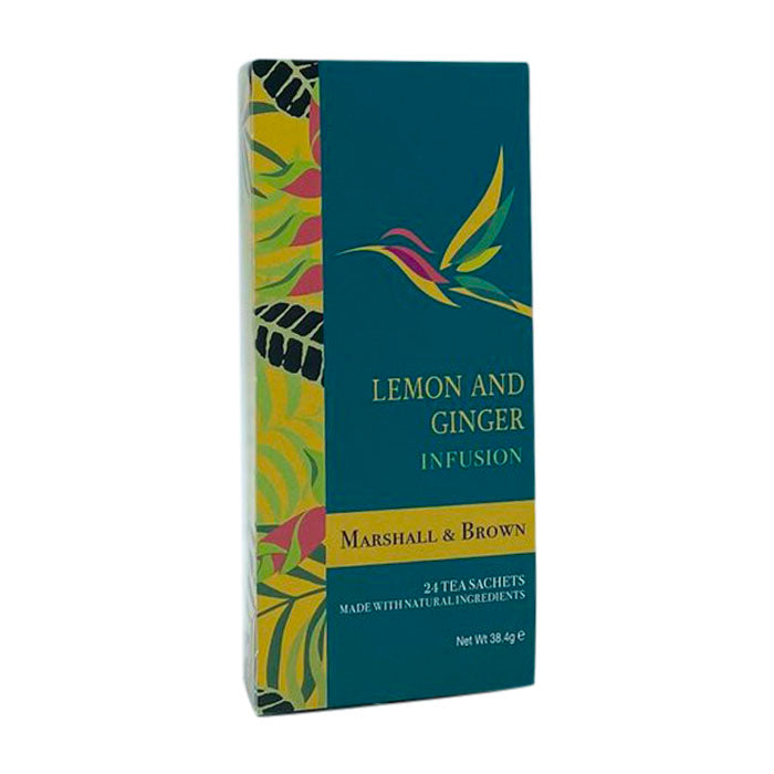 Marshall & Brown - Lemon & Ginger Tea Infusion, 24 Sachets