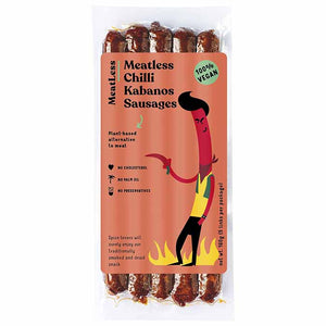 MeatLess - MeatLess Chilli Kabanos Sausage (Mini Chorizo), 160g