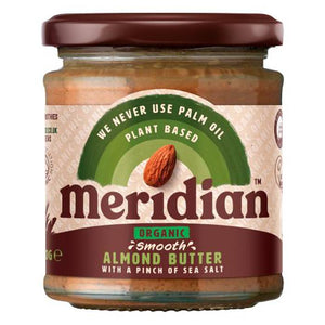 Meridian Foods - Organic Smooth Almond Butter 100% Nuts | Multiple Sizes