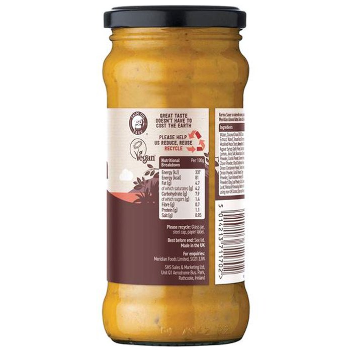 Meridian Foods - Free From Korma Sauce, 350g - back