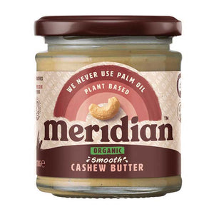 Meridian Foods - Organic Smooth Cashew Butter | Multiple Sizes