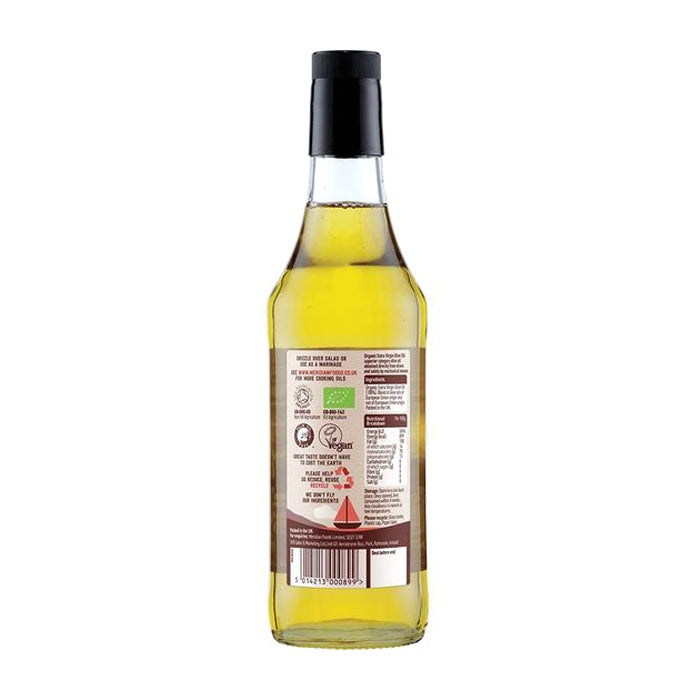 Meridian Foods - Organic Unrefined Olive Oil Extra Virgin, 500ml - back