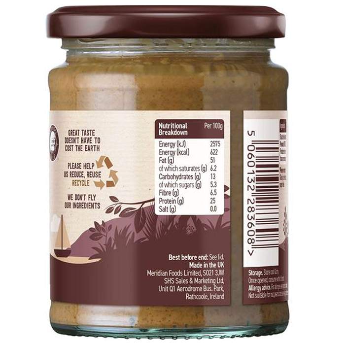 Meridian Foods - Rich Roast Crunchy Peanut Butter, 280g - Back