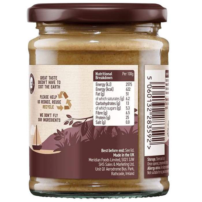 Meridian Foods - Rich Roast Smooth Peanut Butter, 280g - back